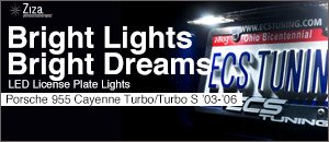Porsche 955 Turbo/Turbo S Ziza LED License Plate Kit