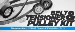 Mercedes-Benz C/A207 Tensioner & Pulley Kit