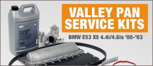 BMW E53 X5 M62 Valley Pan Service Kits