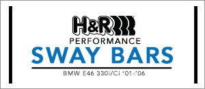 BMW E46 330i/ci H&R Performance Sway Bars