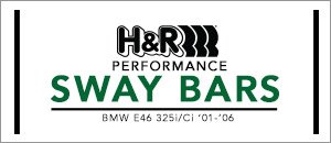BMW E46 325i/ci H&R Performance Sway Bars