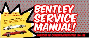 Porsche 911 Carrera/Speedster Bentley Service Manual