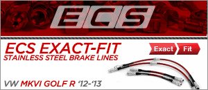 Volkswagen MKVI Golf R ECS Exact-Fit Brake Line Kit