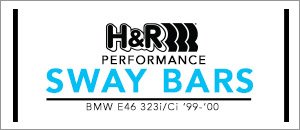 BMW E46 323i/ci H&R Performance Sway Bars