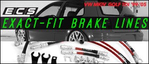 Volkswagen MKIV Golf TDI ECS Exact-Fit Brake Line Kits