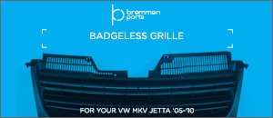 Volkswagen MKV Jetta Bremmen Badgeless Grille