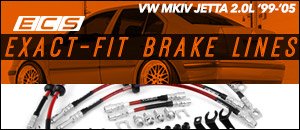 VW MKIV Jetta 2.0L ECS Exact-Fit Brake Line Kit
