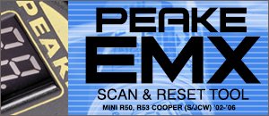 R50/53 MINI Cooper PEAKE EMX Scan & Reset Tool