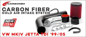 VW MKIV Jetta TDI Carbonio Carbon Fiber Cold Air Intake