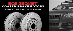 Audi B7 A4 Quattro ECS GEOMET&reg; Coated Brake Rotors