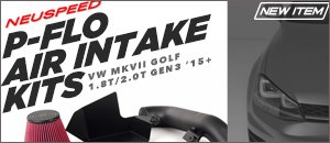 VW MKVII Golf Gen3 Neuspeed P-Flo Air Intake Kit