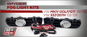 VW MKIV Golf/GTI/337/20th Spyder Fog Light Kits