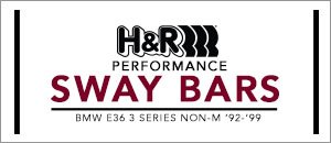 BMW E36 3 Series Non-M H&R Sway Bars