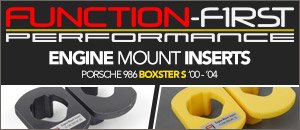 Porsche 986 Boxster Function-First Engine Mount Inserts