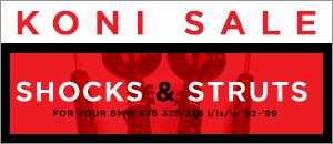 BMW E36 325/328i/is/ic Koni Shocks & Struts