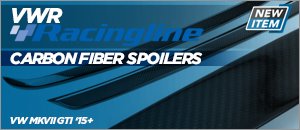 VW MKVII GTI VWR Carbon Fiber Spoilers