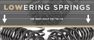 VW MKVI Golf TDI Lowering Springs