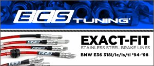 BMW E36 318i/is/ic/ti ECS Exact-Fit Brake Lines
