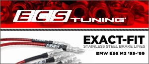 BMW E36 M3 ECS Exact-Fit Brake Lines