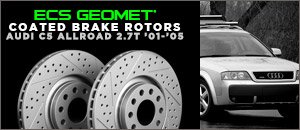 Audi C5 Allroad 2.7T ECS GEOMET&reg; Coated Brake Rotors