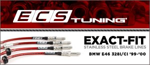 BMW E46 328i/ci ECS Exact-Fit Brake Lines