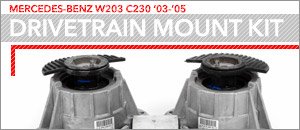 Mercedes-Benz W203 C230 Drivetrain Mount Kit