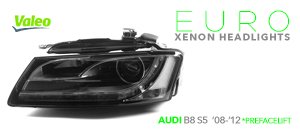 Audi B8 S5 Euro Xenon Headlight Set