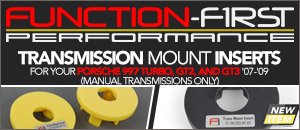 Porsche 997.1 911 Transmission Mount Inserts
