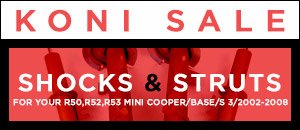 R50, R52, R53 MINI Cooper/Base/S Koni Shocks & Struts