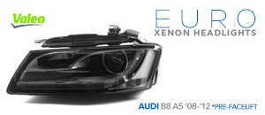 Audi B8 A5 European Xenon Headlight Set