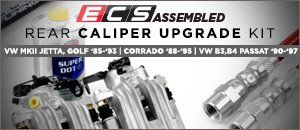 VW '85-'98 ECS Assembled Rear Caliper Upgrade Kit