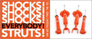 VW B5 Passat FWD Performance Shocks and Struts Kits