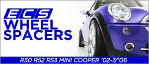 MINI Gen 1 '02-7/'06 ECS 25mm & 30mm Wheel spacers Kits