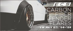 VW MKV GTI ECS Carbon Fiber Fender Flares