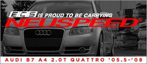 Audi B7 A4 2.0T Quattro New Neuspeed Products