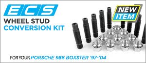 Porsche 986 Boxster ECS Wheel Stud Conversion Kit