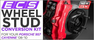Porsche 957 Cayenne ECS Wheel Stud Conversions