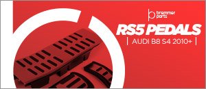 Audi B8 S4 Bremmen RS5 Brushed Aluminum Pedal Set