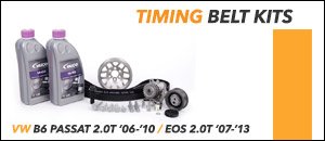 VW B6 Passat & EOS 2.0T Timing Belt Service Kits