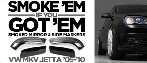 VW MKV Jetta Smoked Mirror & Side Markers
