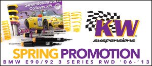 BMW E90/92 3 Series KW Suspension Spring Promotion
