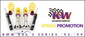 BMW E36 3 Series KW Suspension Promotion