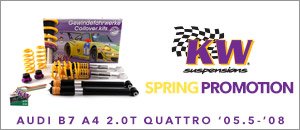 Audi B7 A4 2.0T Quattro KW Suspension Spring Promotion