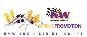 BMW E8X 1 Series KW Suspension Spring Promotion