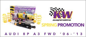 Audi 8P A3 FWD KW Spring Promotion