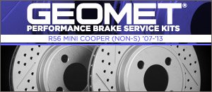 R56 MINI Cooper GEOMET&reg; Drilled & Slotted Brake Rotors