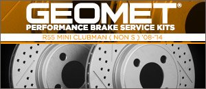 R55 MINI Cooper GEOMET&reg; Drilled & Slotted Brake Rotors