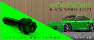 Porsche 997 Turbo/Turbo S ECS Black Wheel Bolts