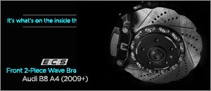 Audi B8 A4 ECS 2-Piece Wave Rotor Front Brake Kits