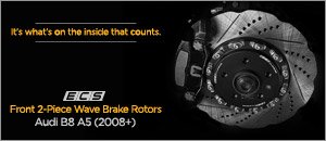 Audi B8 A5 ECS 2-Piece Wave Rotor Front Brake Kits